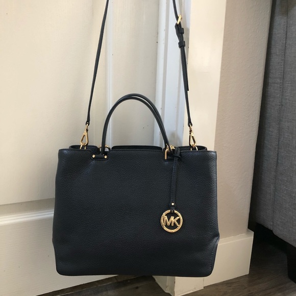Michael Kors Navy Blue Purse - Picture 8 of 9